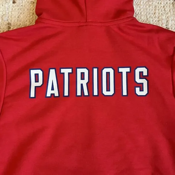 RARE RED Nike Standard Issue New England Patriots TEAM Dri-FIT Hoodie Rivalries